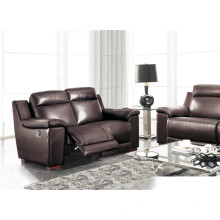 Wohnzimmer Sofa mit modernem echtem Leder Sofa Set (907)